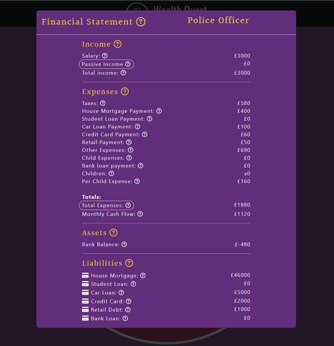 Wealth Quest Screenshot 2